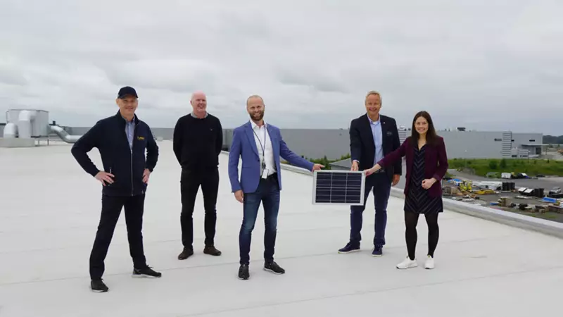 One of Norway’s largest solar cell panel systems to be installed on the roof of LEMAN’s Vestby warehouse